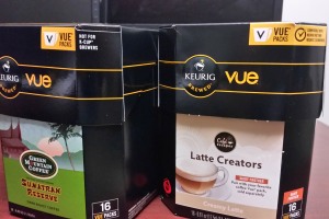 Old and new Vue cup boxes