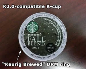 K-cup compatible with Keurig 2.0
